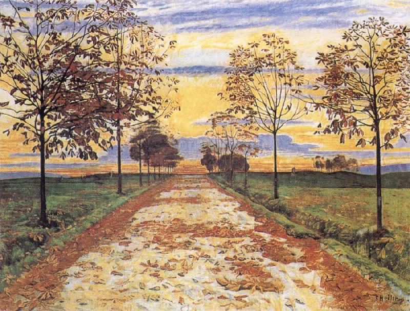 Ferdinand Hodler Autumn Evening Sweden oil painting art
